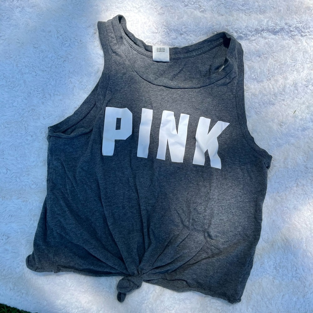 Grey authentic Victoria’s Secret PINK top